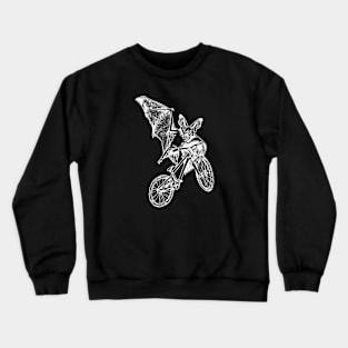 SEEMBO Bat Cycling Bicycle Cyclist Bicycling Bike Fun Biker Crewneck Sweatshirt